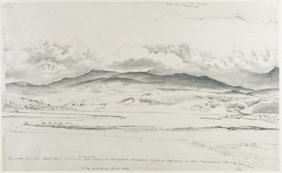 Mountain Panorama in Wales - Cader Idris by Cornelius Varley